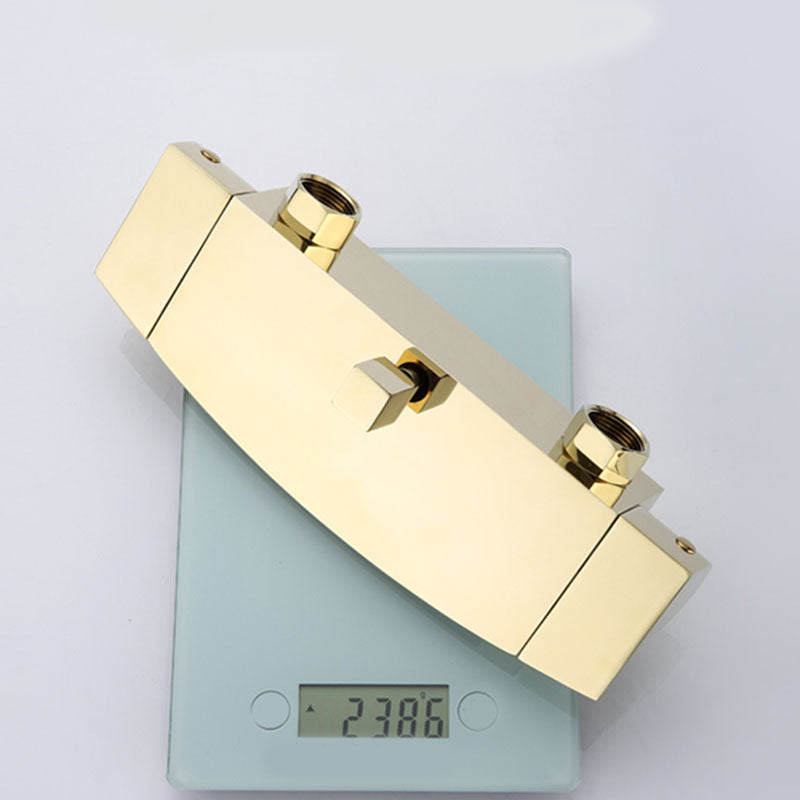Traditional Wall Mounted Metal Tub Filler Low Arc Waterfall Tub Faucet Trim