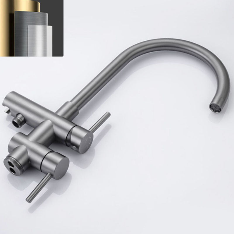 Floor Mounted Copper Freestanding Tub Filler Freestanding High Arc Tub Metal Filler Trim