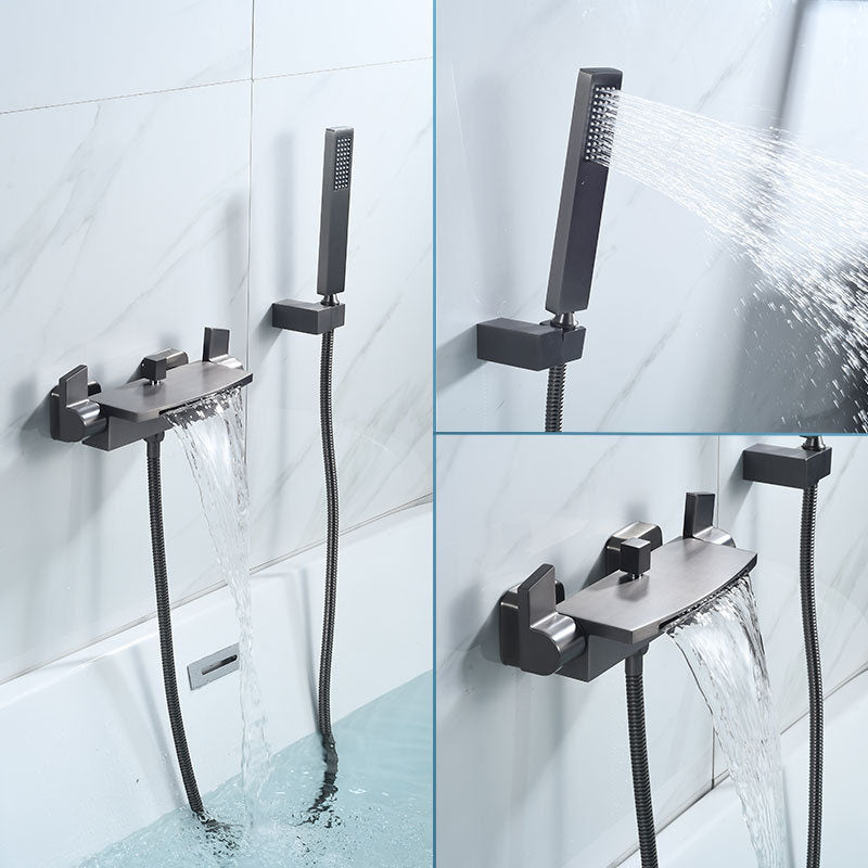 Modern Tub Faucet Trim Brass Wall Mounted Waterfall Tub Spout Trim