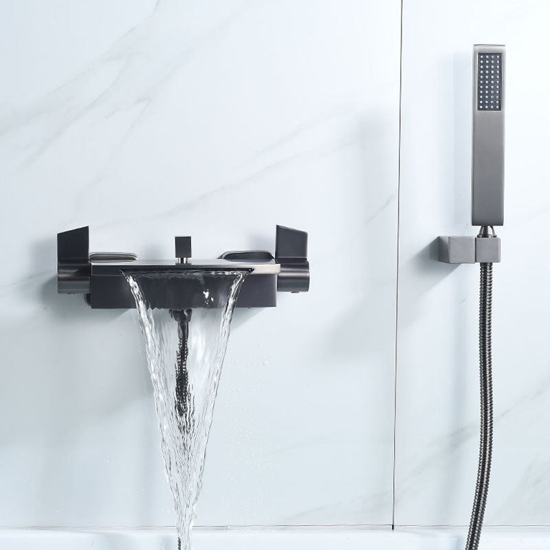 Modern Tub Faucet Trim Brass Wall Mounted Waterfall Tub Spout Trim
