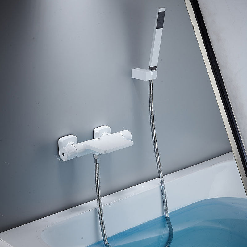 Contemporary Fixed Bathtub Faucet Wall Mounted Waterfall Tub Filler