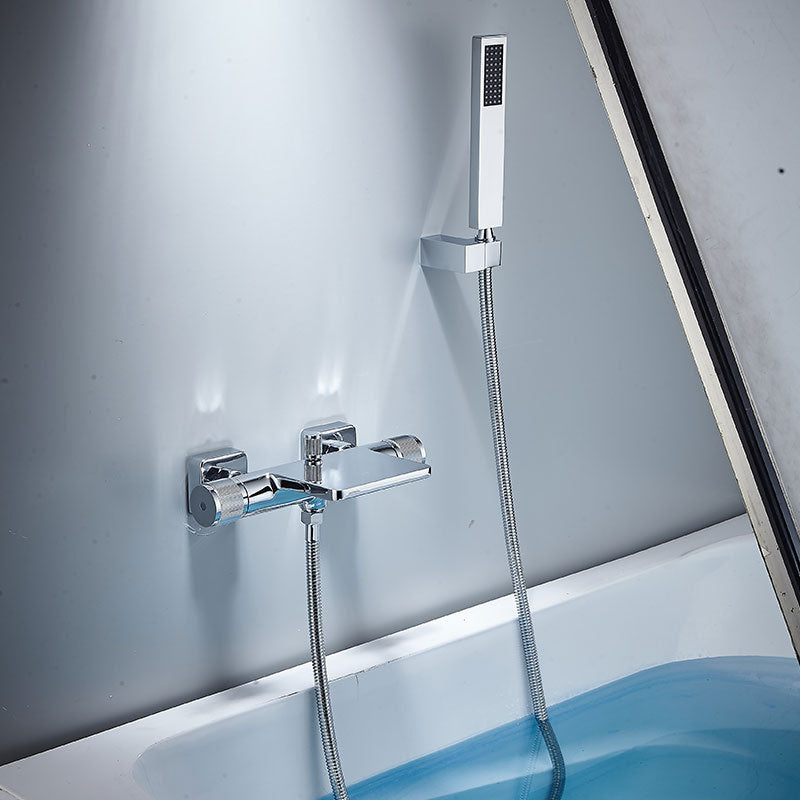 Contemporary Fixed Bathtub Faucet Wall Mounted Waterfall Tub Filler