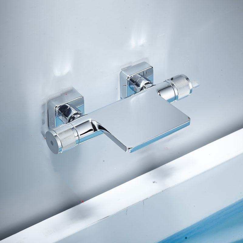Contemporary Fixed Bathtub Faucet Wall Mounted Waterfall Tub Filler