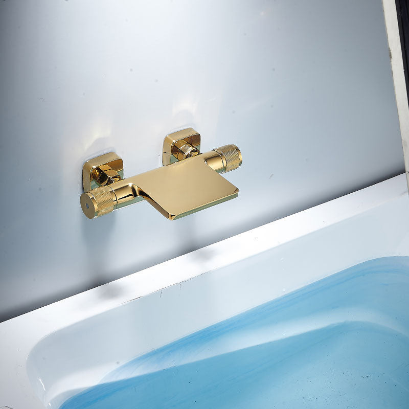 Contemporary Fixed Bathtub Faucet Wall Mounted Waterfall Tub Filler