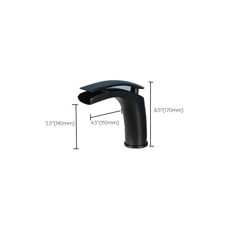 Contemporary Fixed Bathtub Faucet Wall Mounted Waterfall Tub Filler