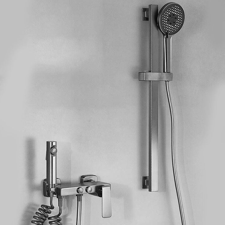 Contemporary Tub Filler Trim Wall Mount with Handshower and Hose