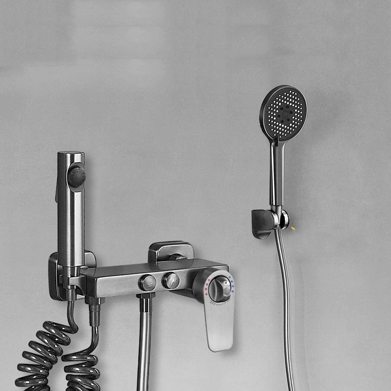 Contemporary Tub Filler Trim Wall Mount with Handshower and Hose