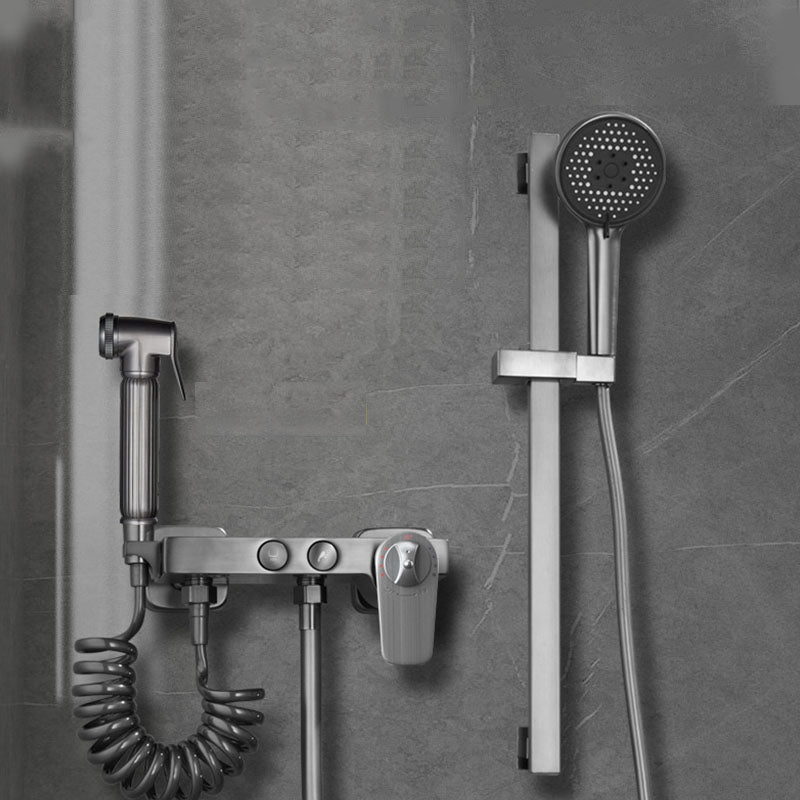 Contemporary Tub Filler Trim Wall Mount with Handshower and Hose