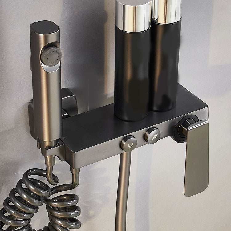 Contemporary Tub Filler Trim Wall Mount with Handshower and Hose