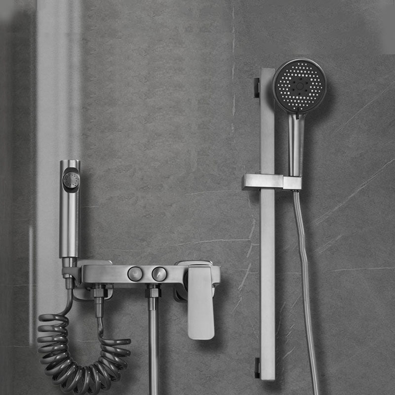 Contemporary Tub Filler Trim Wall Mount with Handshower and Hose