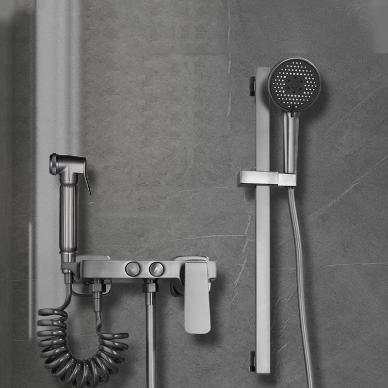 Contemporary Tub Filler Trim Wall Mount with Handshower and Hose