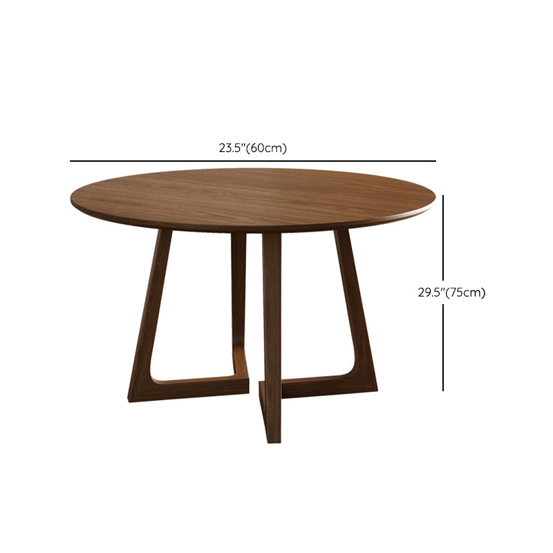 Dining Room Dinner Table Round Wood Top Kitchen Dining Table