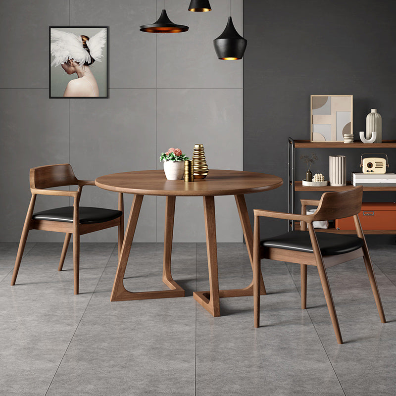 Kitchen Dinner Table Dining Room Round Wood Top Dining Table
