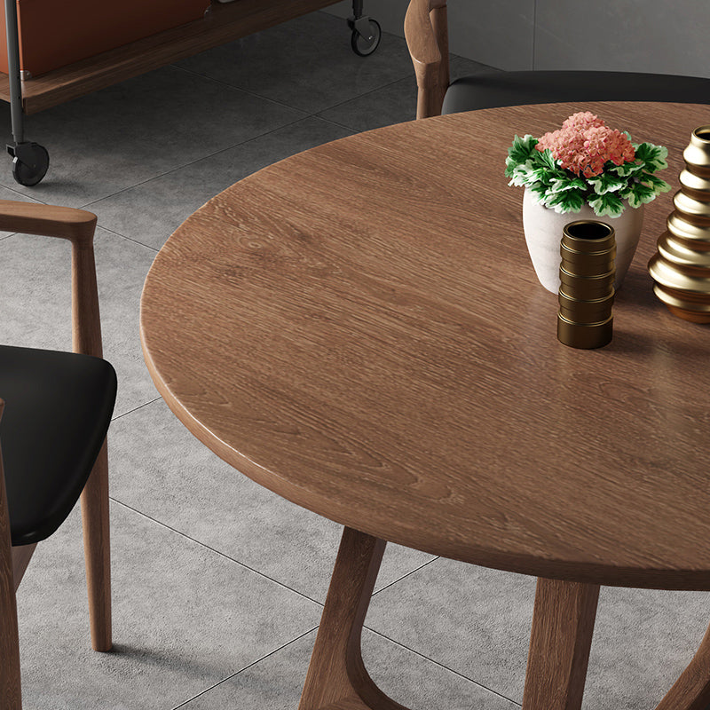 Kitchen Dinner Table Dining Room Round Wood Top Dining Table