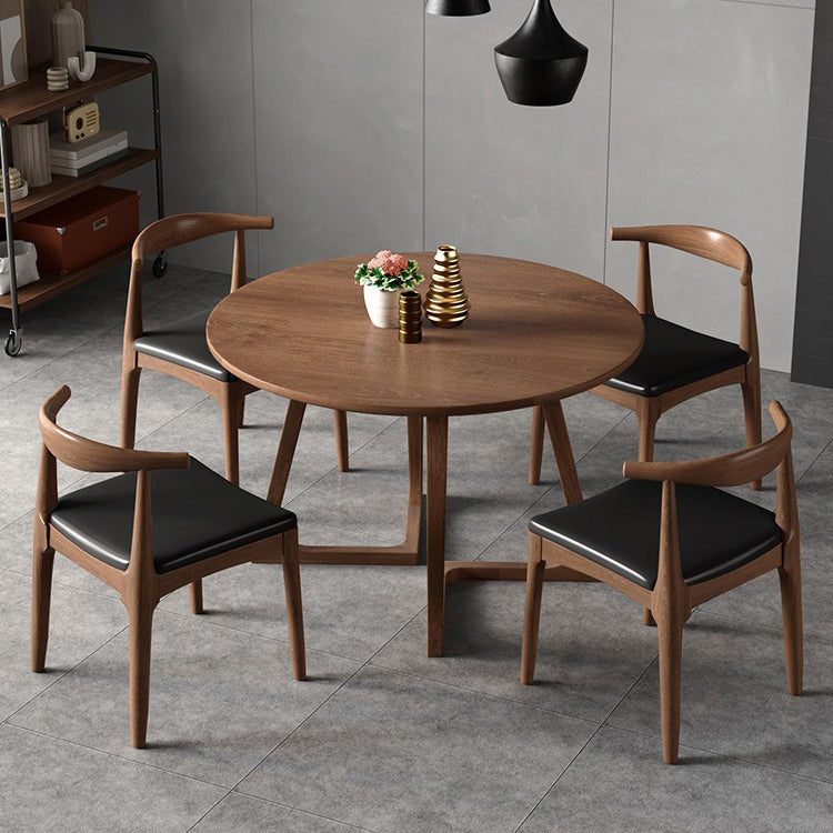 Kitchen Dinner Table Dining Room Round Wood Top Dining Table