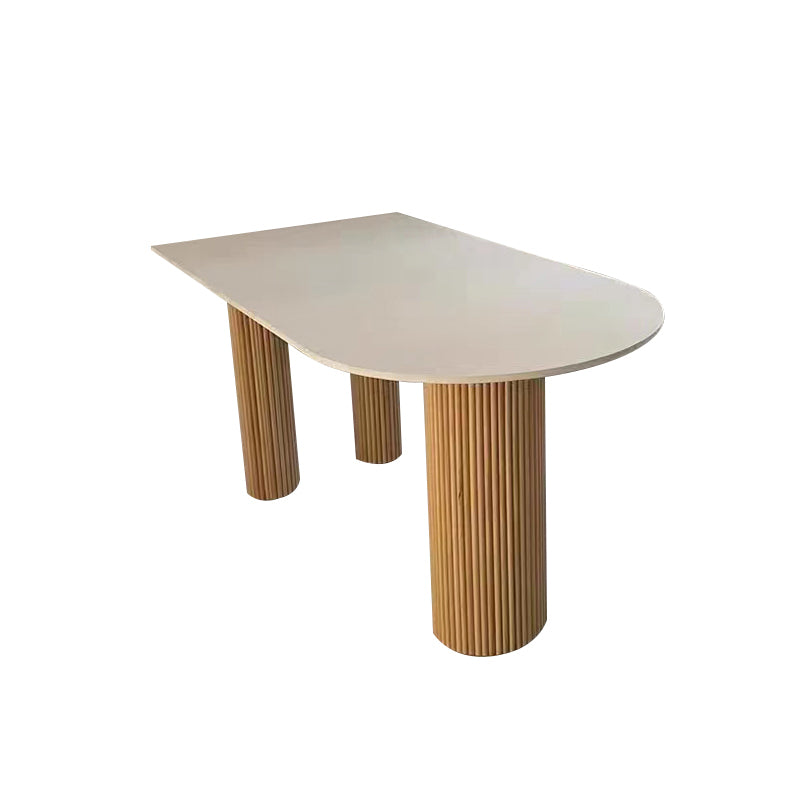 Simple Rectangle Dinner Table Dining Room Solid Wood Dining Table