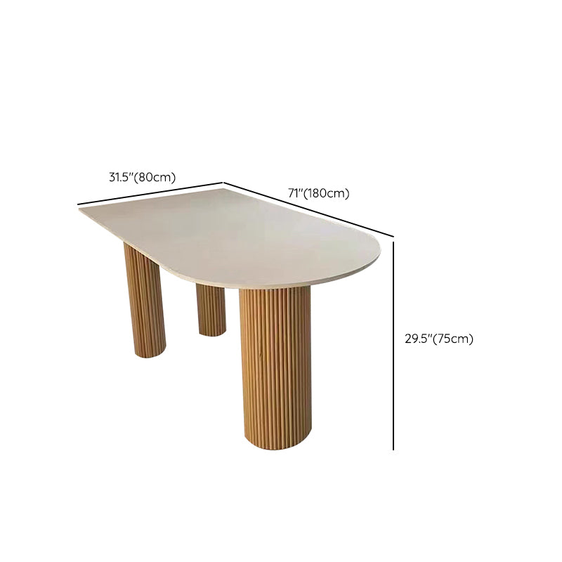 Simple Rectangle Dinner Table Dining Room Solid Wood Dining Table