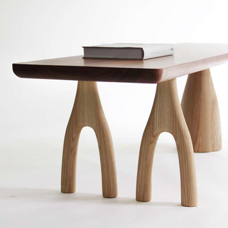 Dining Room Rectangle Dinner Table Pine Solid Wood Dining Table