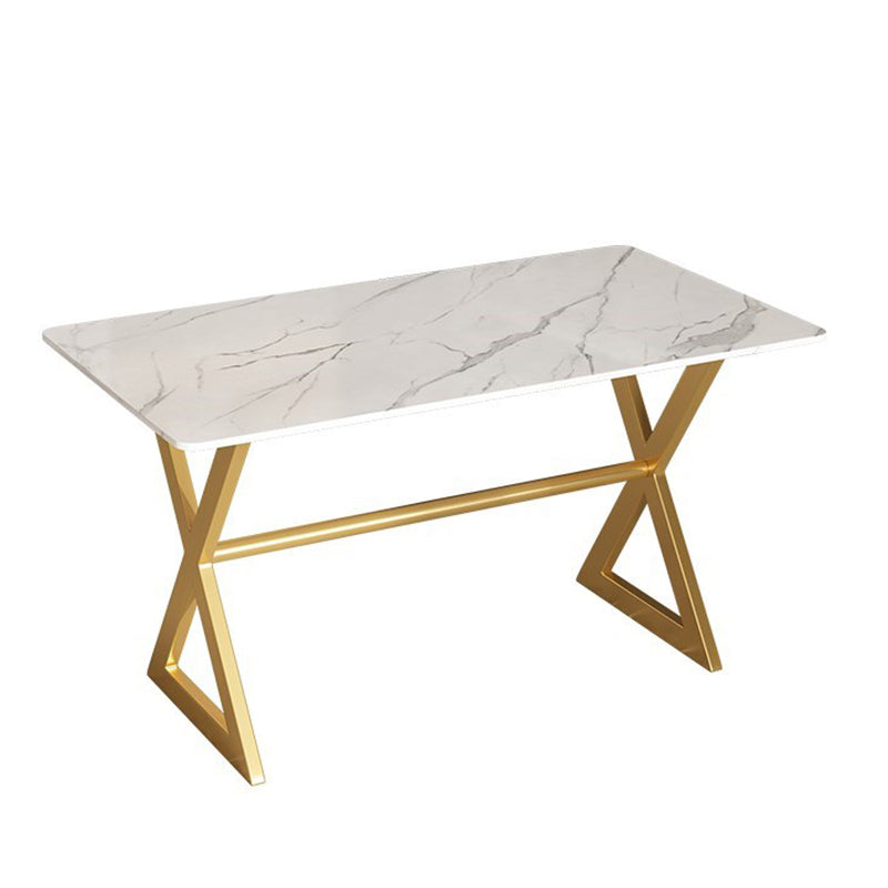 Dining Room Stone Dining Table Luxury Rectangle Dinner Table