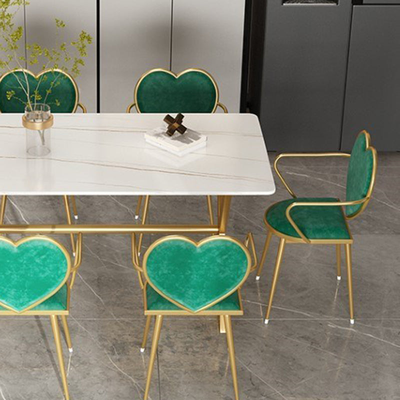 Dining Room Stone Dining Table Luxury Rectangle Dinner Table