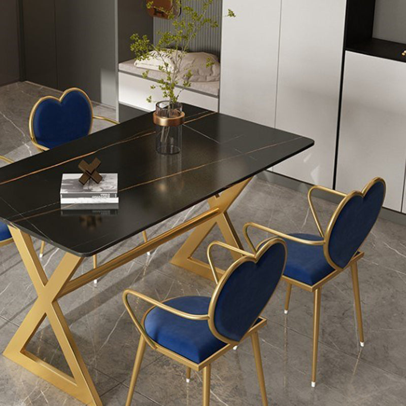 Dining Room Stone Dining Table Luxury Rectangle Dinner Table