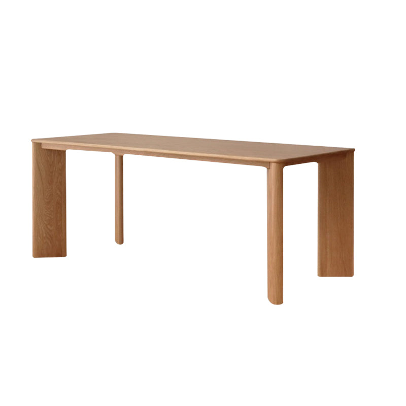 Solid Wood Dining Table Rectangle Modern Dinner Table for Dining Room