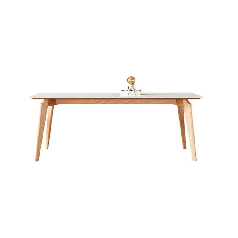 Sintered Stone Dining Table Rectangle Modern Dinner Table for Dining Room