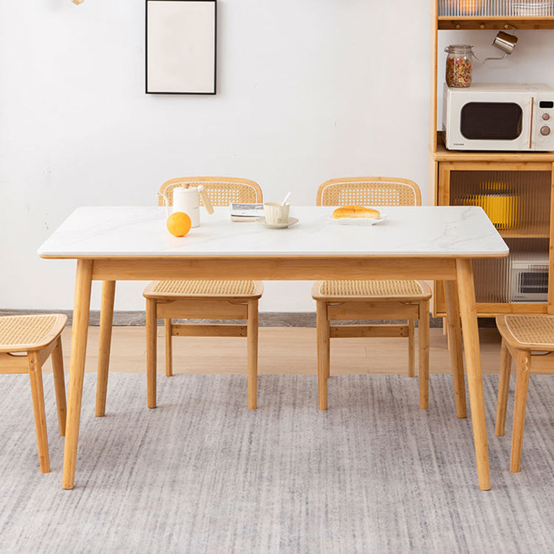 Sintered Stone Dining Table Rectangle Dinner Table for Dining Room