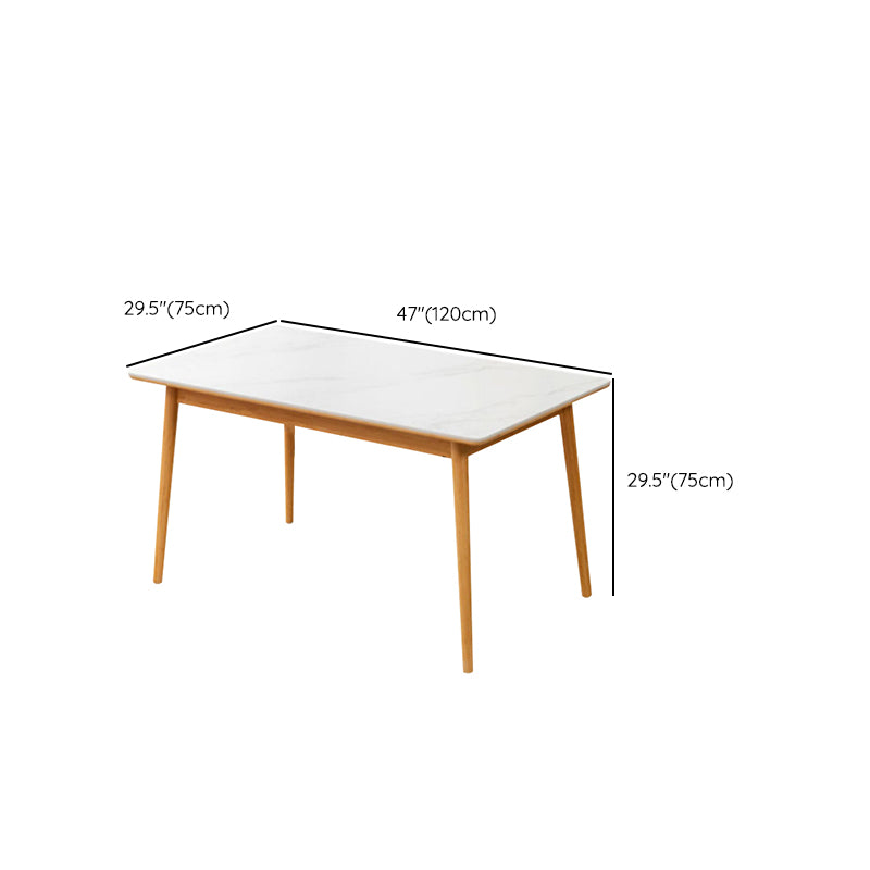 Sintered Stone Dining Table Rectangle Dinner Table for Dining Room