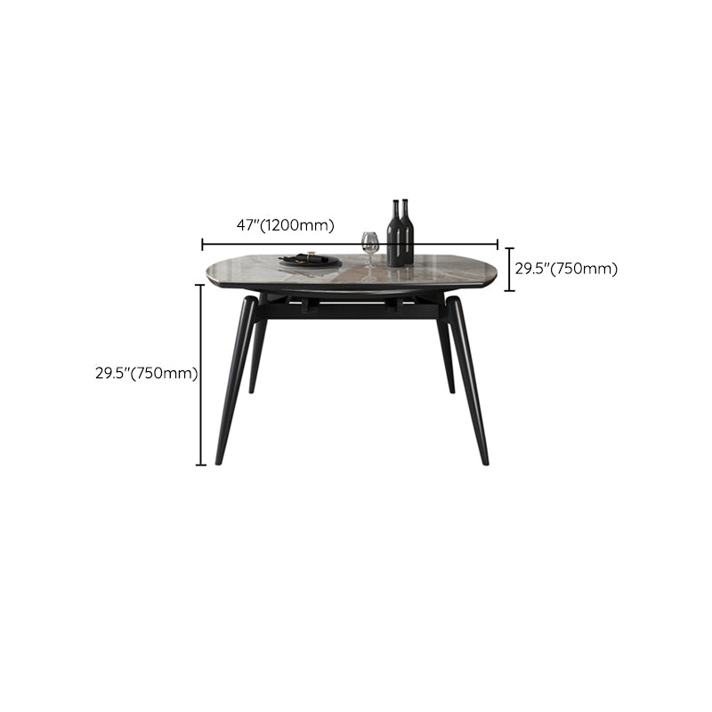Modern Style Dining Room Dinner Table Round 4 Legs Dining Table