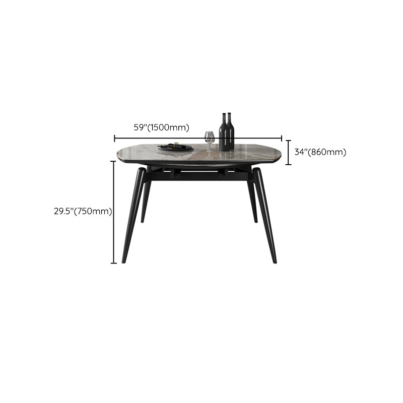 Modern Style Dining Room Dinner Table Round 4 Legs Dining Table