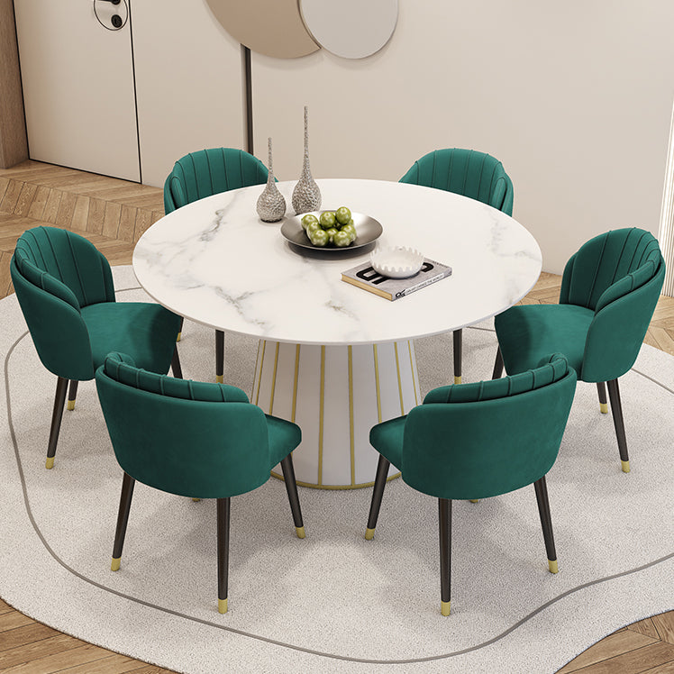 Nordic Round Stone Dining Table 1/7 Pieces Dining Set for Dining Room