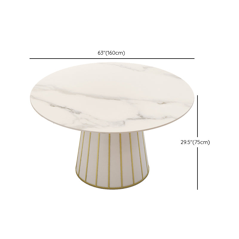 Nordic Round Stone Dining Table 1/7 Pieces Dining Set for Dining Room