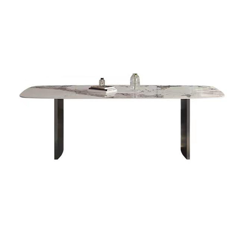 Stone Top Modern Dining Table Set 1/4/5/6 Pcs Dining Set with Padded Chairs