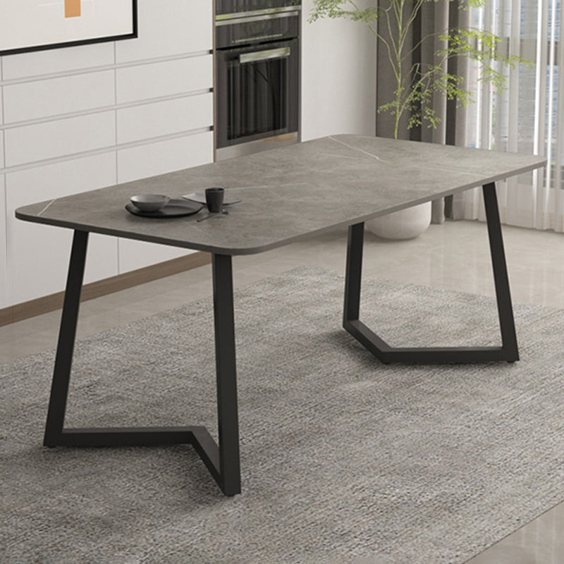 Modern Stone Rectangle Dining Table 1/2/5/7 Pieces Dining Set for Dining Room