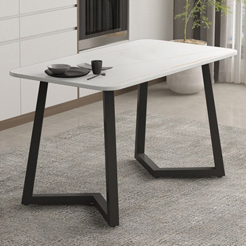 Modern Stone Rectangle Dining Table 1/2/5/7 Pieces Dining Set for Dining Room