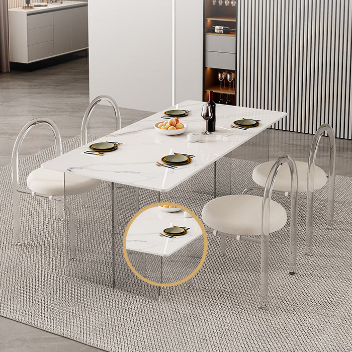 Modern Stone Dining Table 1/2/5/7 Pieces Dining Set for Dining Room