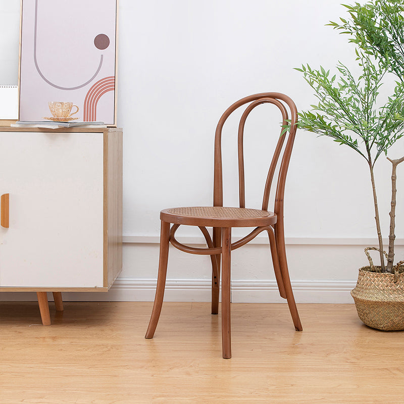 Solid Wood Side Chair Windsor Back Dining Chair for Living Room