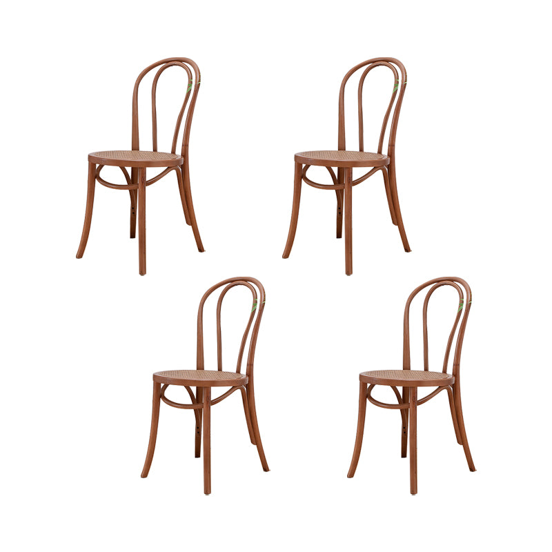 Solid Wood Side Chair Windsor Back Dining Chair for Living Room