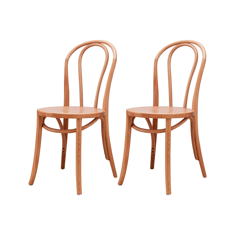 Solid Wood Side Chair Windsor Back Dining Chair for Living Room