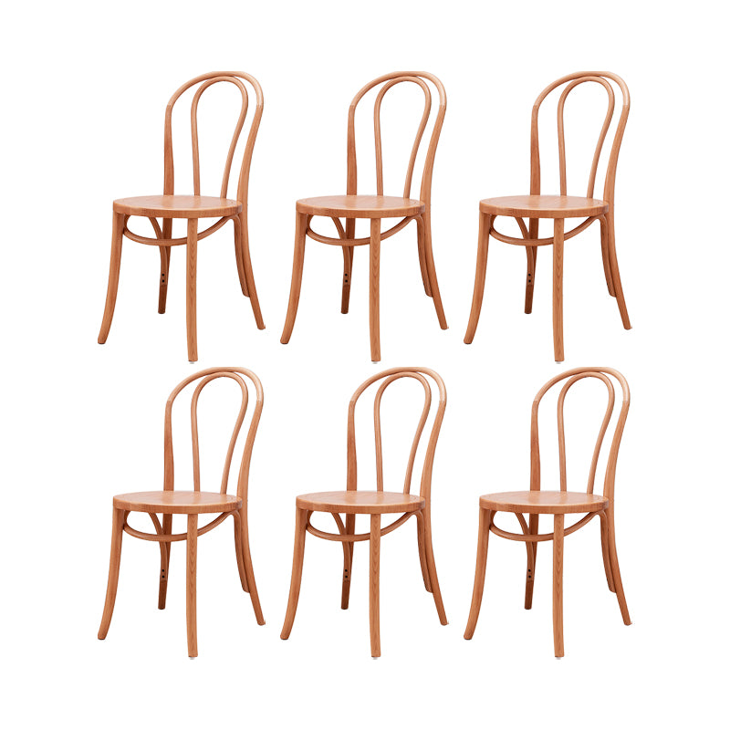 Solid Wood Side Chair Windsor Back Dining Chair for Living Room