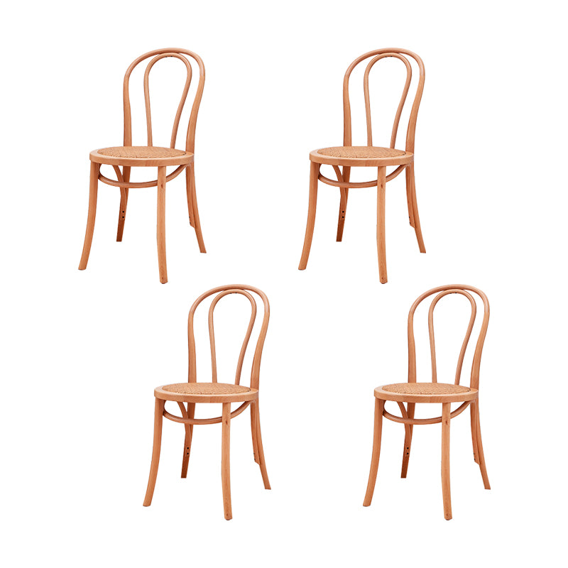 Solid Wood Side Chair Windsor Back Dining Chair for Living Room