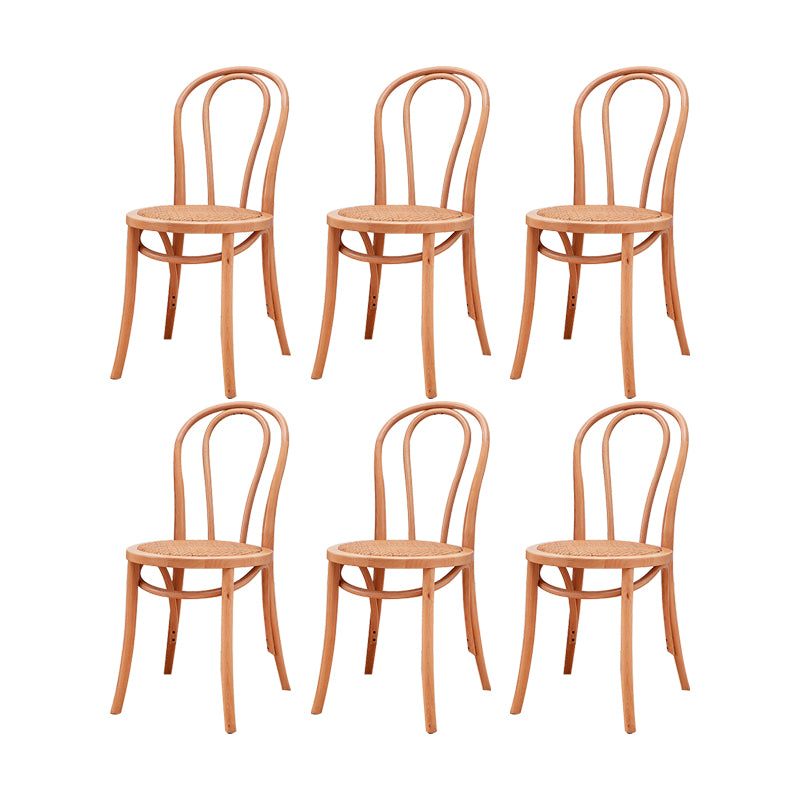 Solid Wood Side Chair Windsor Back Dining Chair for Living Room