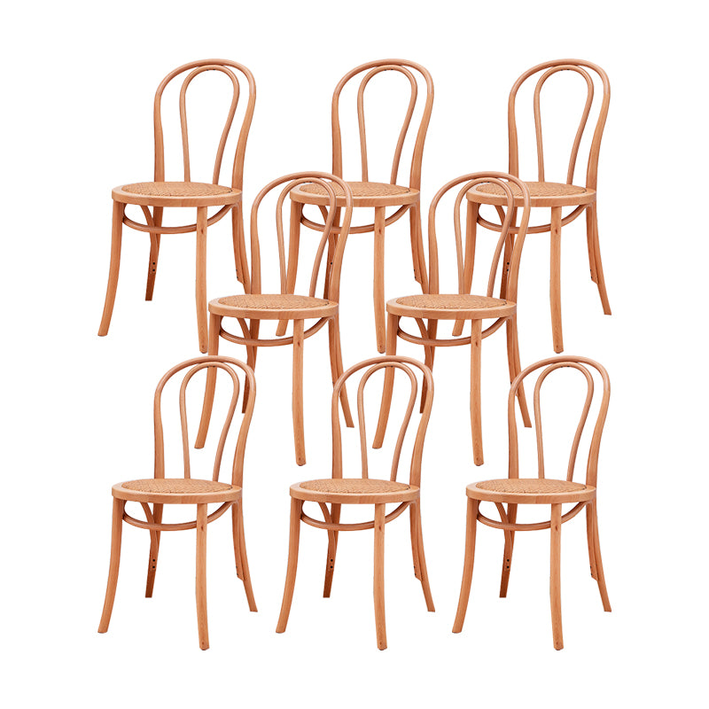 Solid Wood Side Chair Windsor Back Dining Chair for Living Room