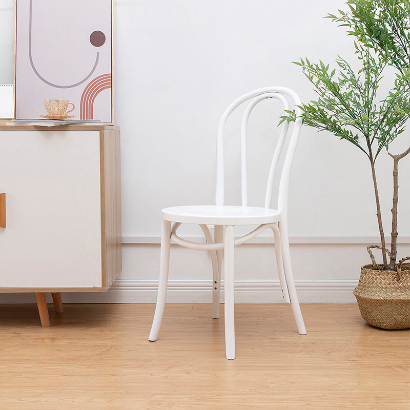 Solid Wood Side Chair Windsor Back Dining Chair for Living Room