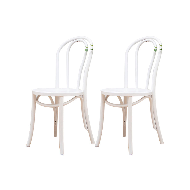 Solid Wood Side Chair Windsor Back Dining Chair for Living Room