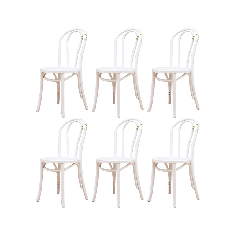 Solid Wood Side Chair Windsor Back Dining Chair for Living Room