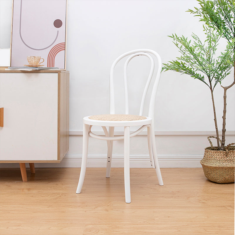 Solid Wood Side Chair Windsor Back Dining Chair for Living Room