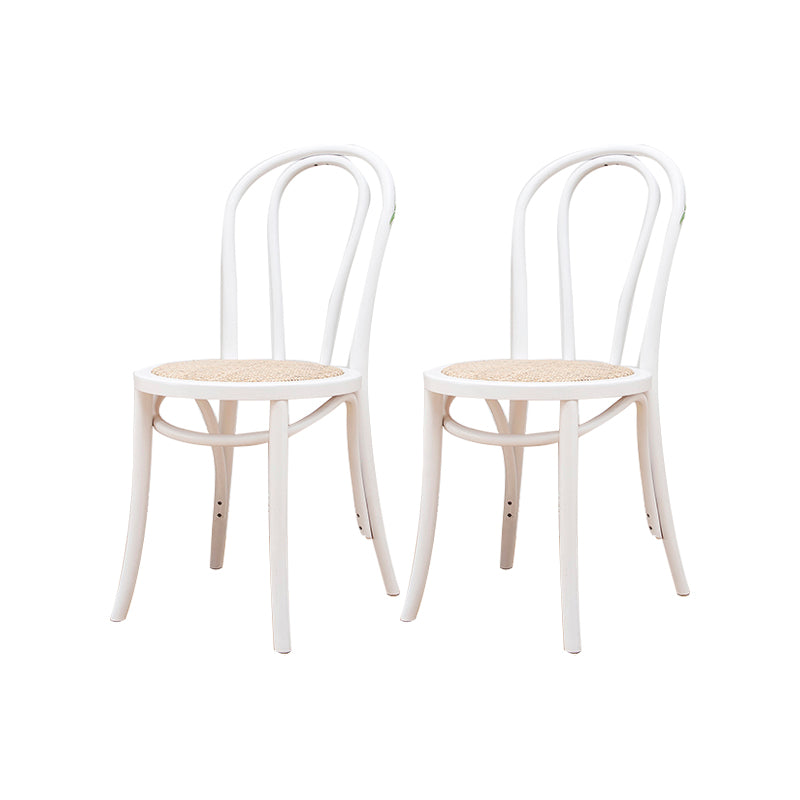 Solid Wood Side Chair Windsor Back Dining Chair for Living Room