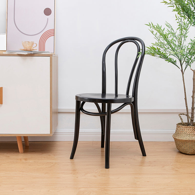 Solid Wood Side Chair Windsor Back Dining Chair for Living Room